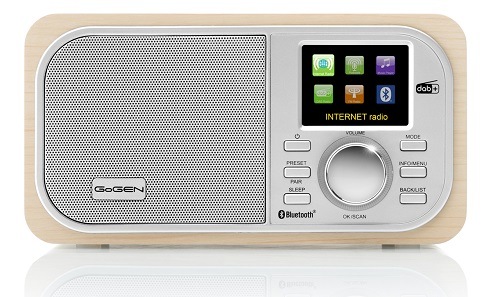 Internetový rádioprijímač GoGEN IR 237 BTDAB strieborný/hnedý Internetové rádio GoGEN IR 237 BTDAB, wifi