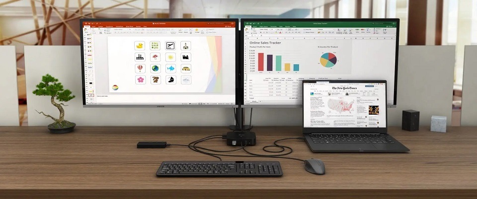 Dokovacia stanica i-tec USB-C Dual Display, PD100 W čierna Dokovacia stanica i-tec USB-C Dual Display, PD100 W čierna