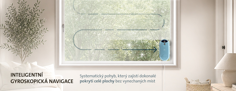 Robotický čistič okien ETA Finestro Smart 6329 90000 svetlo modrá Robotický čistič okien ETA Finestro Smart 6329 90000 svetlo modrá