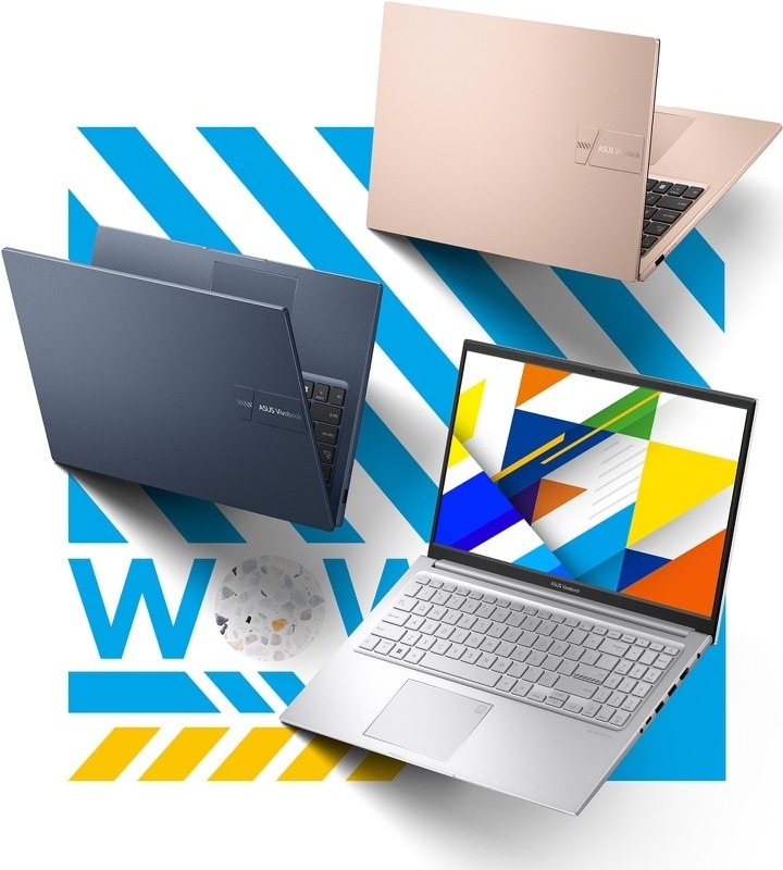Notebook Asus Vivobook 15 strieborný ASUS Vivobook 15 v niekoľkých farebných prevedeniach