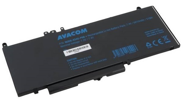 Batéria Avacom Dell Latitude E5450 Li-Pol 7,4V 6810mAh 51Wh Baterie Avacom Dell Latitude E5450 Li-Pol 7,4V 6810mAh 51Wh (NODE-E545-P68)