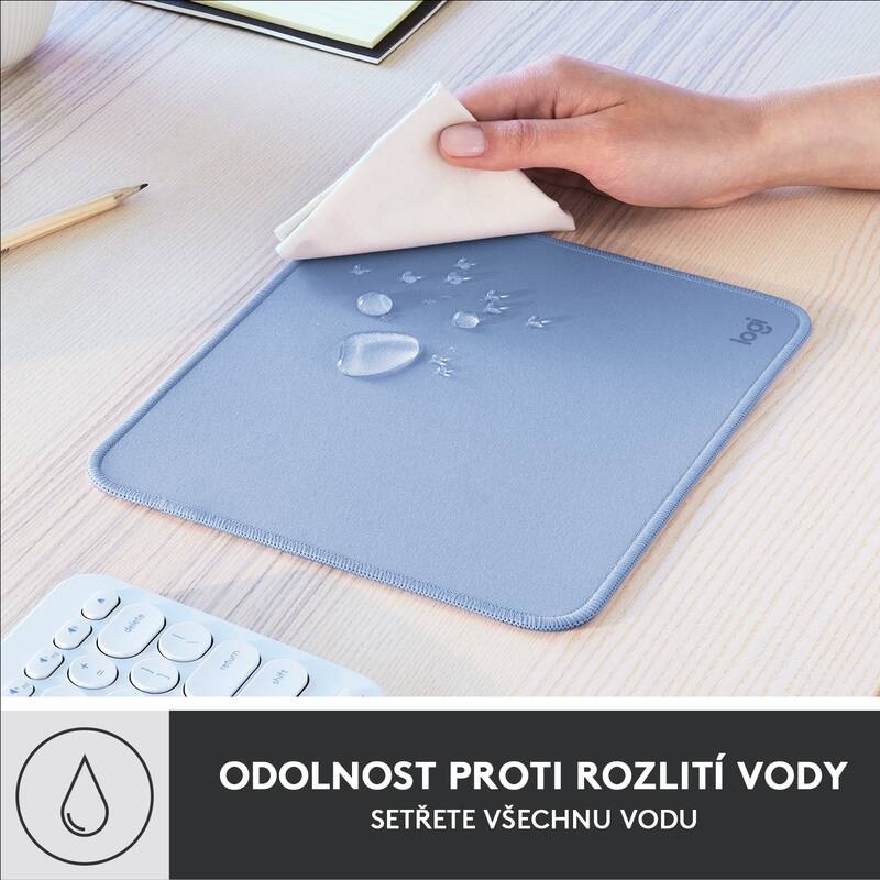 Podložka pod myš Logitech Mouse Pad Studio Series, 20 x 23 cm modrá Podložka pod myš Logitech Mouse Pad Studio Series, 20 x 23 cm modrá