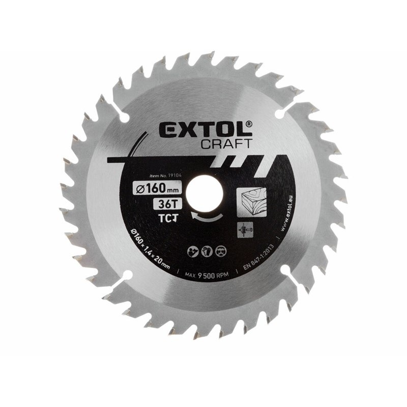 Pílový kotúč Extol Craft 19104 160x1,4x20mm, 36T