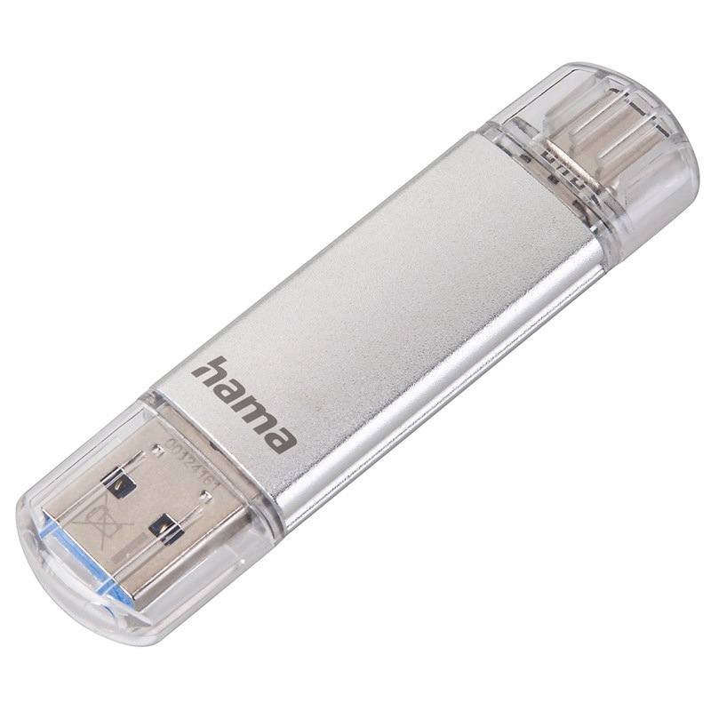 USB flashdisk Hama Pen Laeta 256 GB strieborný