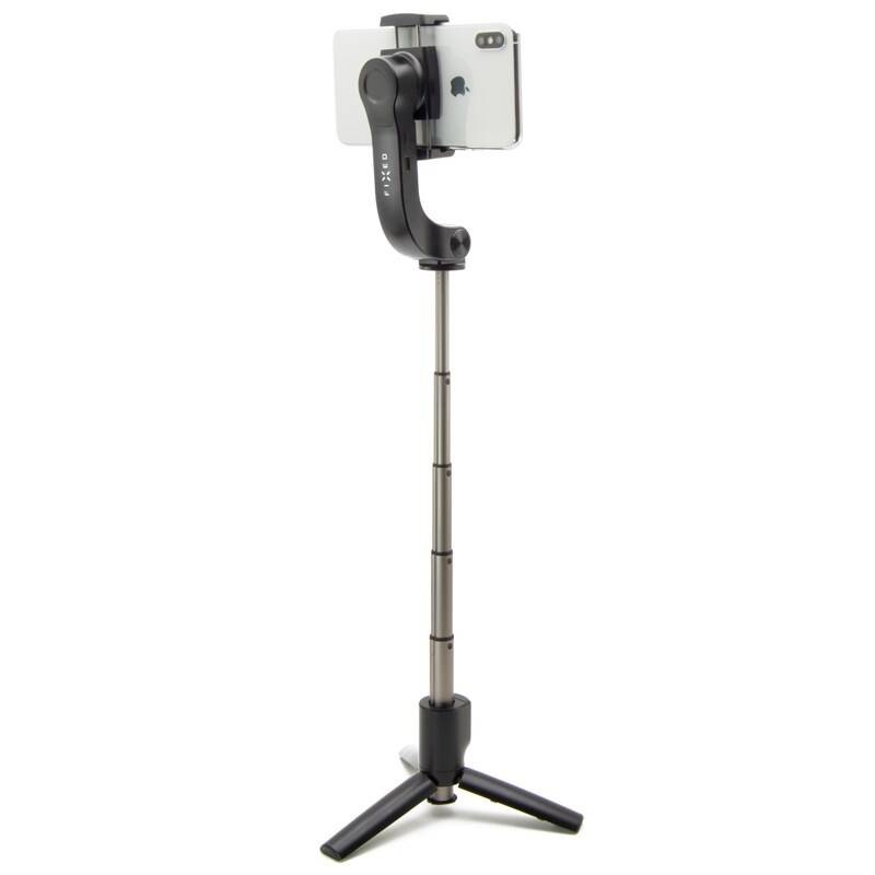 Selfie tyč FIXED Snap Action, tripod so stabilizátorom a diaľkovou spúšťou čierna