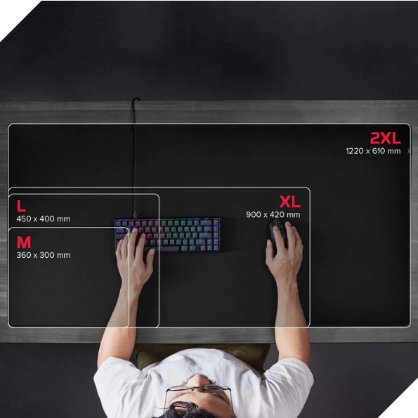 Podložka pod klávesnicu a myš HyperX Pulsefire Mat - 2XL (122 x 61 cm) čierna Podložka pod klávesnicu a myš HyperX Pulsefire Mat - 2XL (122 x 61 cm) čierna
