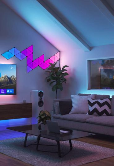 LED svetlo Nanoleaf Shapes Ultra Black Triangles Expansion Pack 3 ks LED svetlo Nanoleaf Shapes Ultra Black Triangles Expansion Pack 3 ks