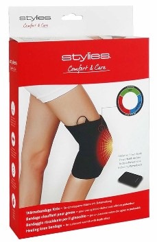 Vyhrievacia bandáž Stylies Comfort and Care na koleno čierna