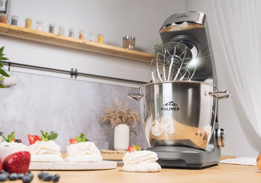 Kuchynský robot ETA Gratus Kuliner II Max 2038 90010 sivý Kuchynský robot ETA Kuliner II Max 2038 90010, nadstavec na cestoviny