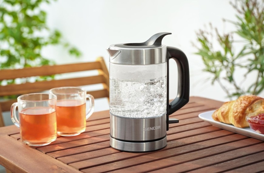 Rýchlovarná kanvica Sencor SWK 160SS nerez/sklo Varná kanvica Sencor SWK 160SS s objemom 0,5 l