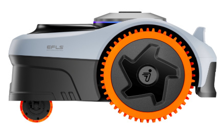 Robotická kosačka Segway Navimow i208E AWD Bočný profil Segway Navimow i208E s navigáciou EFLS