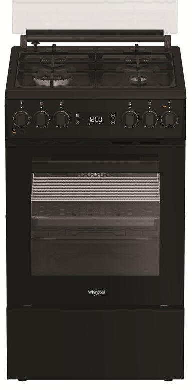 Kombinovaný sporák Whirlpool W5G8LMSWTB čierny Sporák K50 Whirlpool W5G8LMSWTB