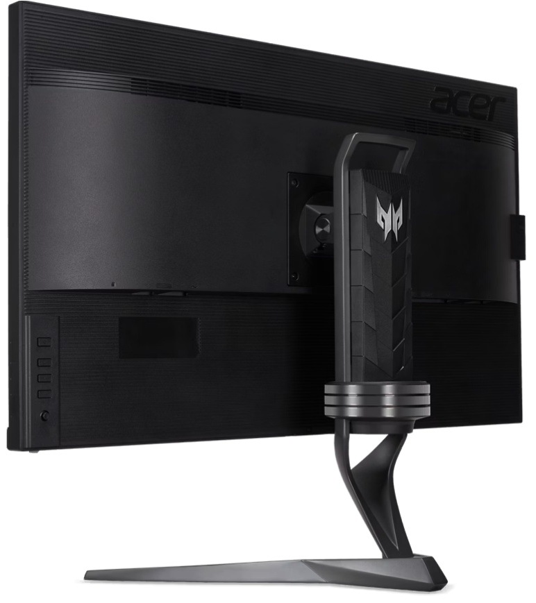 Herný monitor Acer Predator XB273UX2bmiiprx čierny Monitor Acer pri pohľade šikmo zozadu