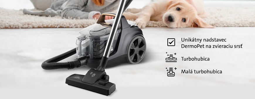 Podlahový vysávač ETA Grande Animal 2223 90000 čierny/zlatý