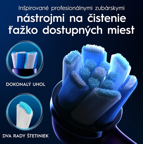 Náhradné hlavice Oral-B iO Ultimate Clean Black XL Pack (6 ks) čierna