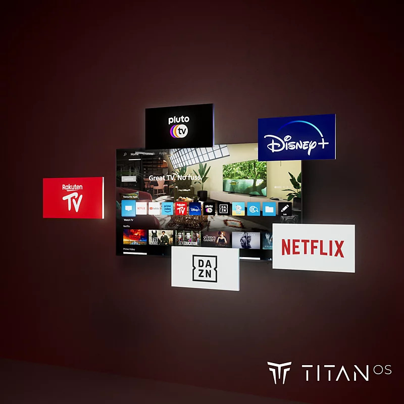 Televízor Philips 55PQS8631 Súčasťou je operačný systém Titan OS