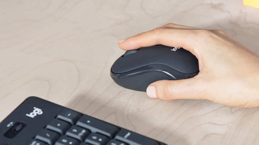Klávesnica s myšou Logitech Wireless Combo MK295 Silent, CZ/SK - grafitová grafitová farba Klávesnice s myší Logitech MK295 Silent Wireless Combo CZ/SK - bílá