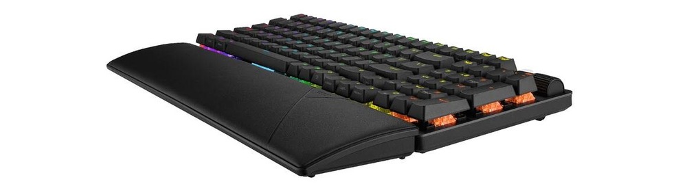 Klávesnica Asus ROG Strix Scope II 96 Wireless (ROG NX Snow/PBT) - US čierna Klávesnica Asus ROG Strix Scope II 96 Wireless (ROG NX Snow/PBT) - US čierna