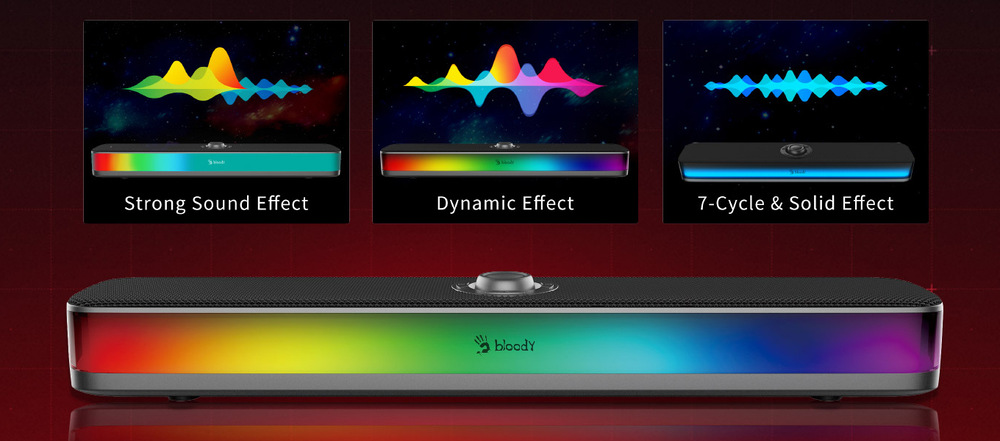 Soundbar A4Tech Bloody S10 biele