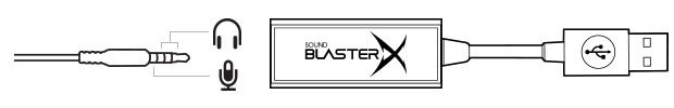 Zvuková karta Creative Sound Blaster X G1 Creative Sound Blaster X G1 ponúka 4-pólový kombinovaný výstup