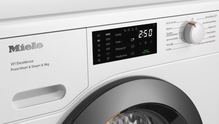 Set výrobkov Miele WED 385 WCS + TED 645 WP biely
