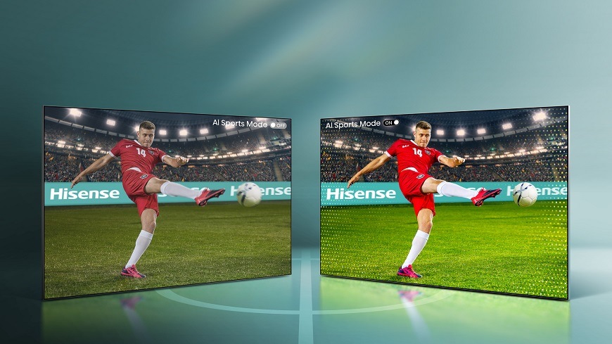 Hisense TV 100U8Q, S AI športovým režimom vám neunikne žiadny dôležitý detail ani hlas komentátora