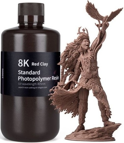 UV resin Elegoo 8K Standard 1kg - ílovo čevený
