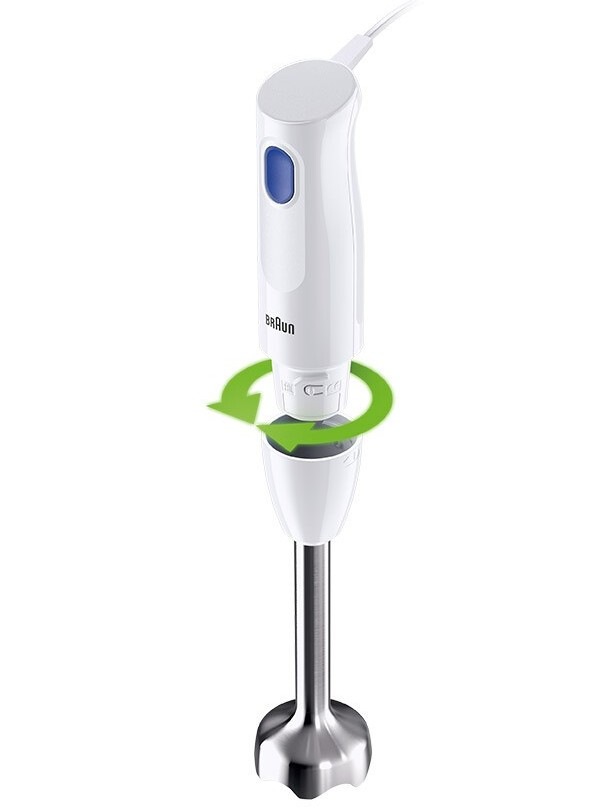 Ponorný mixér Braun MQ10.202MWH MultiQuick 1 je vhodný na prípravu krémových polievok, omáčok, nátierok i ovocných zmesí