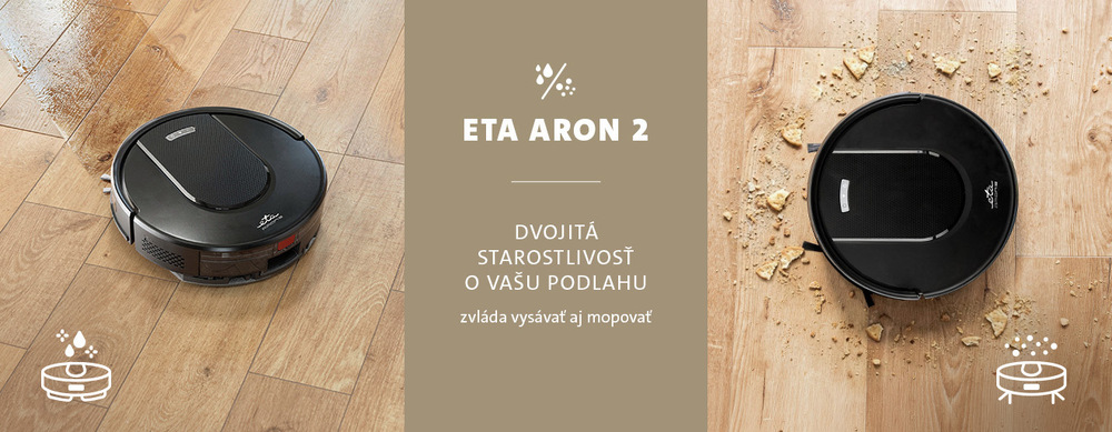 Robotický vysávač ETA Aron 2 3588 90000 čierny Robotický vysávač ETA Aron 2 3588 90000 čierny
