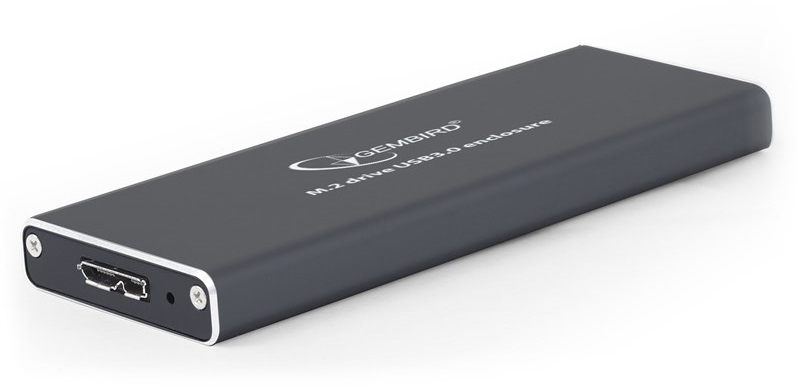 Box na HDD Gembird pro M.2 disky, USB 3.0 hliník