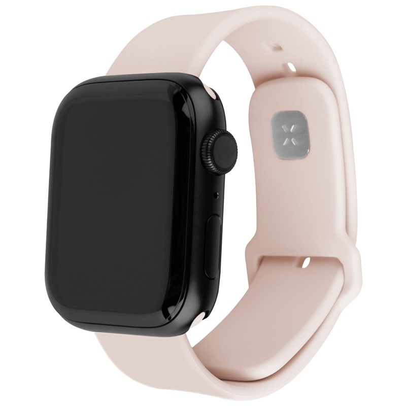 Remienok FIXED Silicone Sporty Strap na Apple Watch 42/44/45mm ružový