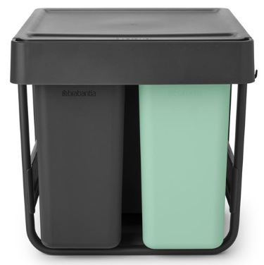 Odpadkový kôš na triedený odpad Brabantia Sort&Go, dark grey