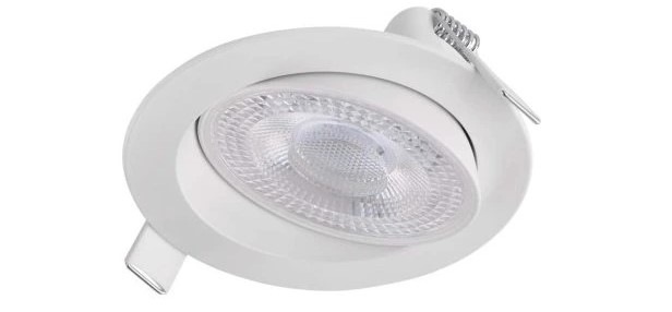 Vstavané svietidlo EMOS Geri 6,5 W, 10cm, 780lm, teplá-studená biela biele LED SVIETIDLO GERI VES. KR 6,5 W 780LM IP20 CCT B