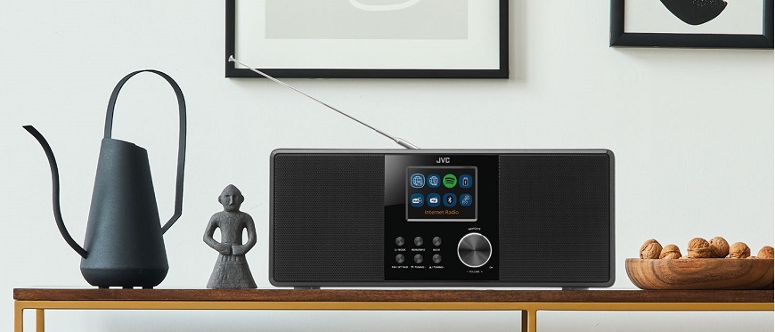Internetový rádioprijímač s DAB+ JVC RA-E981B čierny Internetový rádioprijímač s DAB+ JVC RA-E981B čierny