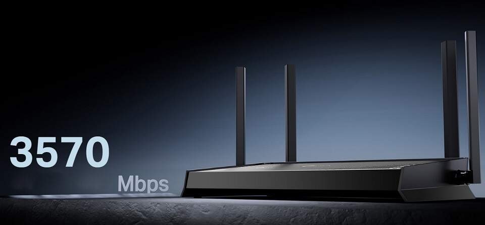 Router TP-Link Archer BE220 Wi-Fi 7 BE3600 čierny Router TP-Link Archer BE220 Wi-Fi 7 BE3600 čierny