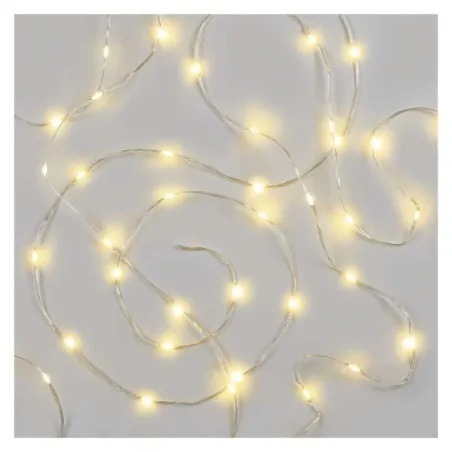 Vianočné osvetlenie EMOS 120 LED drop reťaz, 12 m, vonkajšia aj vnútorná, teplá biela, časovač