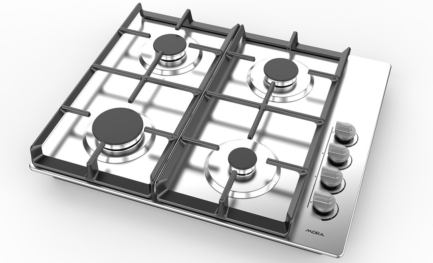 Plynová varná platňa Mora VDP 646 X7 nerez Vstavaná plynová varná doska Mora VDP646X7, nerezová, usporiadanie varnej dosky