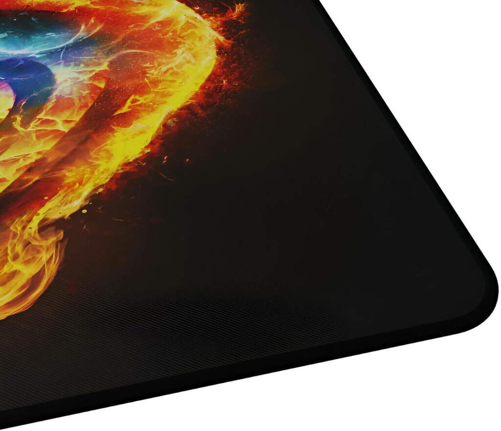 Podložka pod myš Genesis CARBON 500 M FIRE, 30×25 cm čierna
