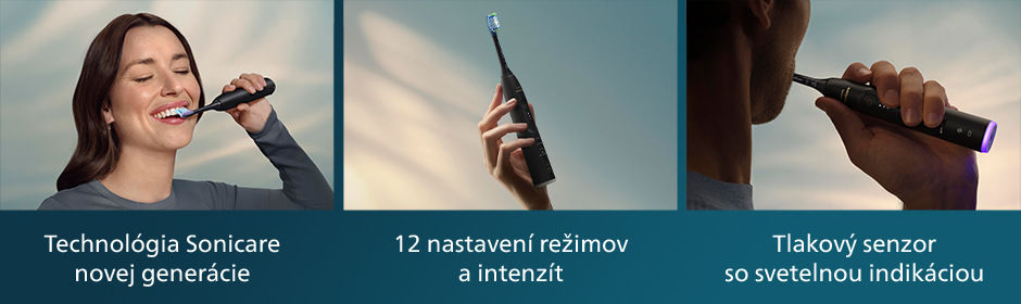 Súprava zubných kefiek Philips Sonicare 7100 HX7429/03 čierna Philips HX7429/03 Sonicare 7100