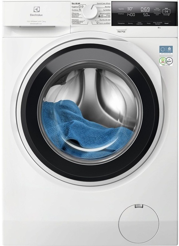 Vopred plnená práčka Electrolux EW7F3684SUC 700 SteamCare UniversalDose