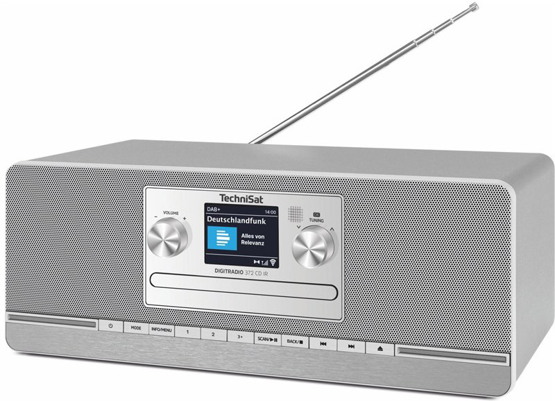 Internetové rádio s DAB+/CD TechniSat DIGITRADIO 372 CD IR, šedostrieborné