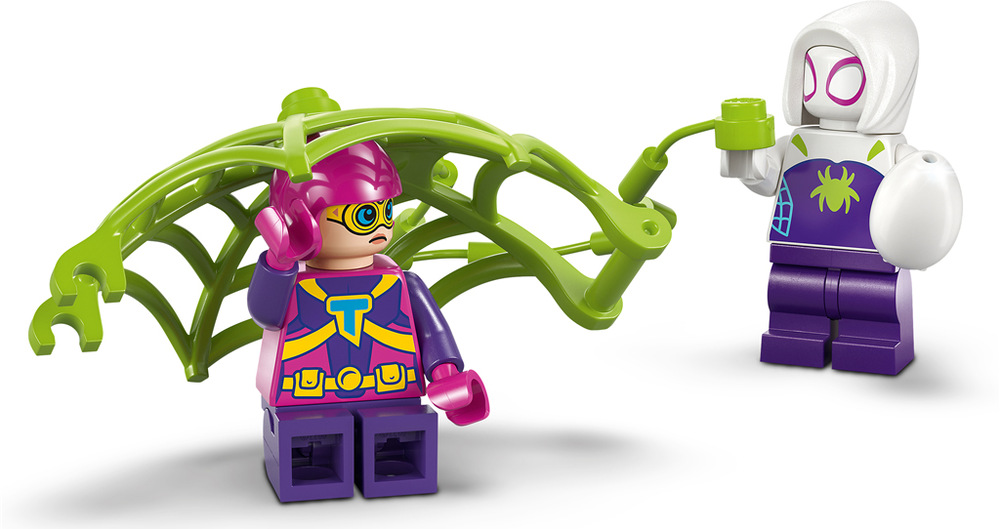 Stavebnica LEGO® Marvel Spidey a jeho fantastickí priatelia 11200 Spidey, Gobby a bitka raptorov v základni na strome Mapa, diamanty, pavučina a ďalšie doplnky dávajú deťom priestor vymýšľať vlastné misie, príbehy a herné scenáre.