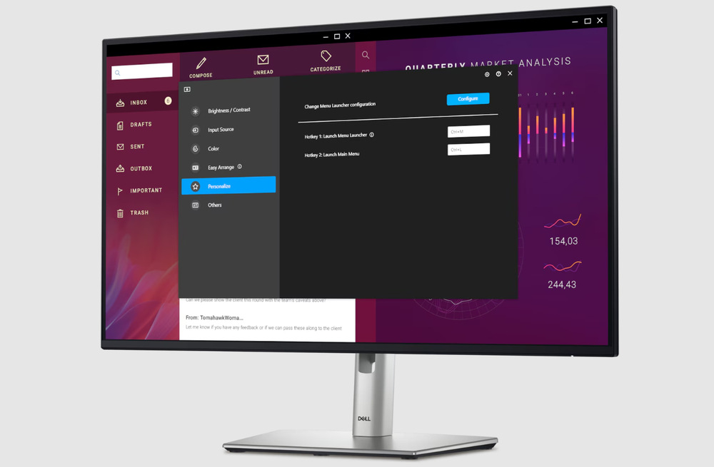 Monitor Dell Professional P2725HE čierny/strieborný