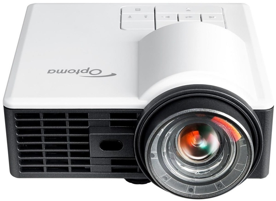 Projektor Optoma ML1050STi biely Projektor Optoma ML1050STi DLP z prednej strany je ľahko natočený dole