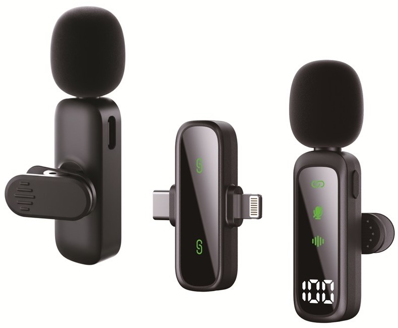 Mikrofón WG 2 in 1 Wireless Microphone PRO čierny WG 2 in 1 Wireless Microphone PRO v čiernom prevedení