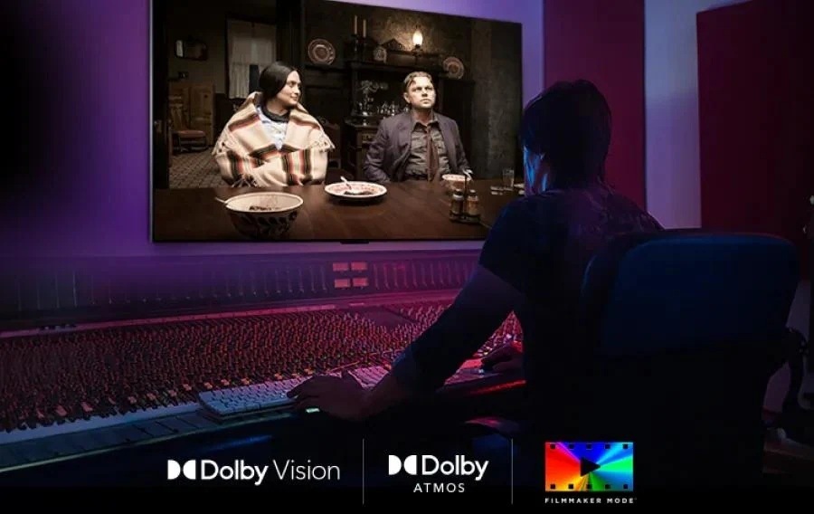 Televízor LG 65QNED85B6B Dolby Vision a Dolby Atmos vytvára domáce kino s realistickým obrazom a priestorovým zvukom všade naokolo.