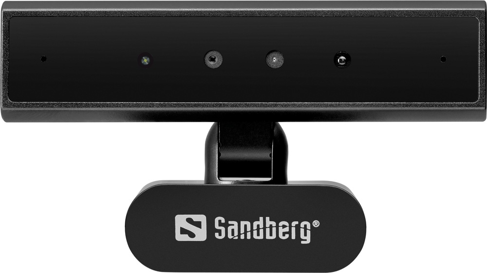 Webkamera Sandberg Face-ID Mini Pro 2K s Windows Hello čierna Predná strana webkamery Sandberg Face-ID Mini Pro