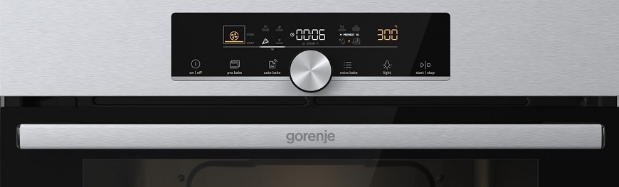 Rúra Gorenje BPS6747A06X čierna/nerez Multifunkčná rúra Gorenje BPS6747A06X, vstavaná, Rýchle predhriatie