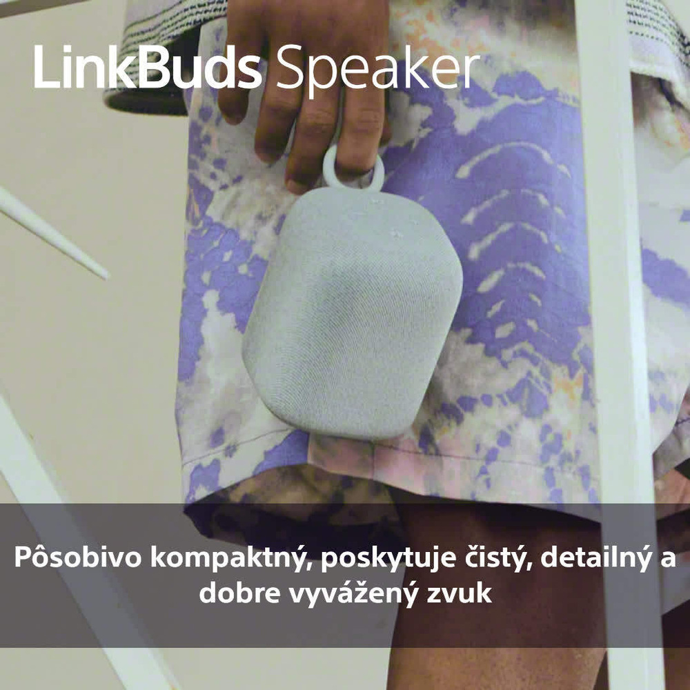 Prenosný reproduktor Sony LinkBuds Speaker sivý
