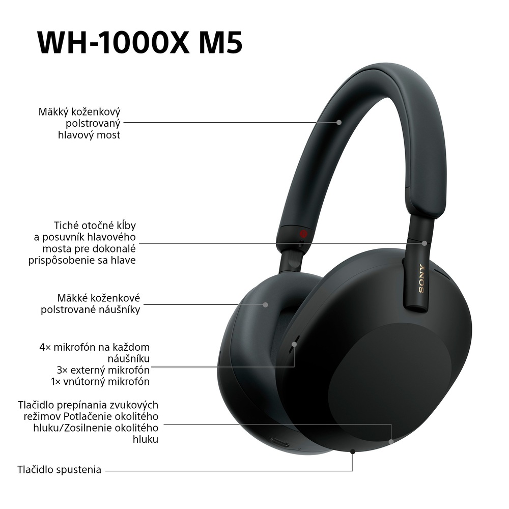 Slúchadlá Sony WH-1000XM5